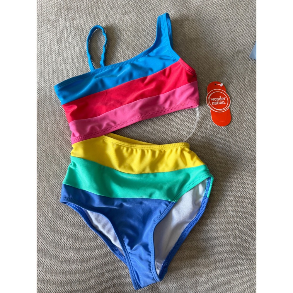 Girl cut out swim suit one piece small 6/7
